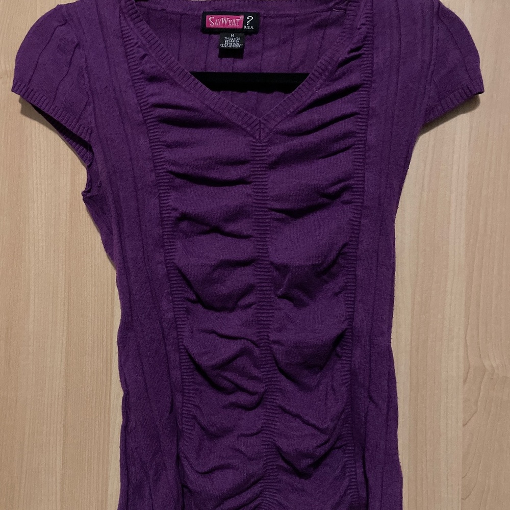 Purple Sweater Tee